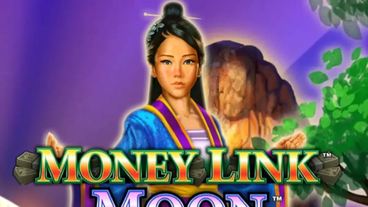 Tampilan visual slot Money Link Moon Goddess dengan tema taman malam yang tenang